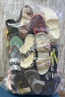 Used Branded Summer Slippers Wholesale Italy