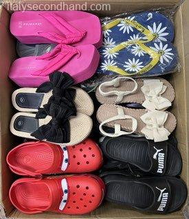 Used Branded Summer Slippers Wholesale Italy