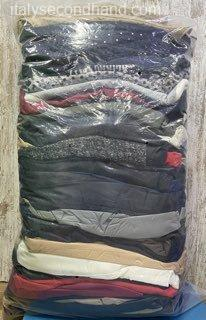 Used branded sleeveless vests wholesale Italy