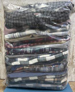used-branded-flannel-shirts-wholesale-italy