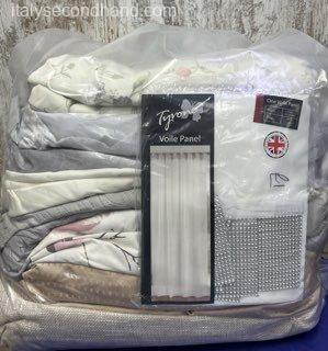 Used branded curtains wholesale Italy