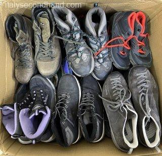 Used Branded Trekking Shoes Wholesale Italy