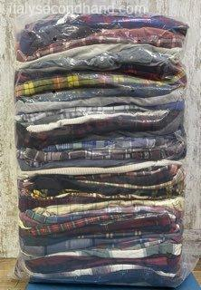 used-branded-flannel-shirts-wholesale-italy