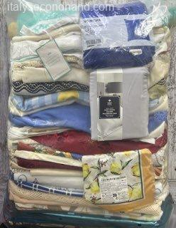 Used branded table linens wholesale Italy