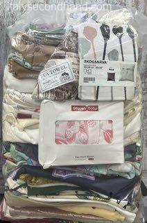Used branded pillowcases tablecloths napkins wholesale Italy