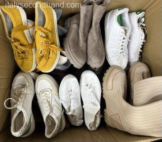 Used Branded Adult Autumn Winter Shoes Wholesale Italy